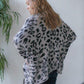 Grey Leopard Print Cardigan - Southern Sassy Boutique
