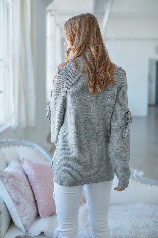 Criss cross hot sale knit sweater