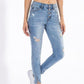 Distressed Ankle Jeans - Southern Sassy Boutique