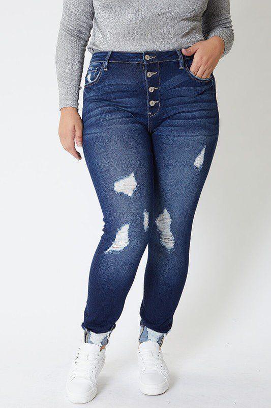 Image: High Rise Jeans Dark | Southern Sassy Boutique