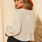 Waffle Knit Long Sleeve Top - Southern Sassy Boutique