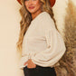 Waffle Knit Long Sleeve Top - Southern Sassy Boutique