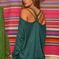 Long Sleeve Strappy Knit Top - Southern Sassy Boutique