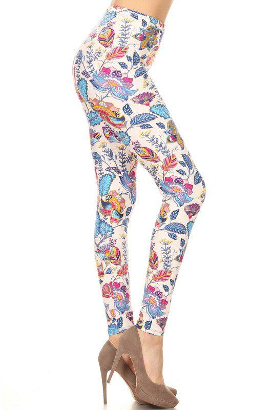 Image: Graphic Floral Leggings Floral/Multi | Southern Sassy Boutique