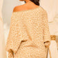 Bubble Sleeve Leopard Sweater - Southern Sassy Boutique