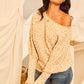Bubble Sleeve Leopard Sweater - Southern Sassy Boutique