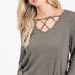 Thermo Crisscross Knit Top - Southern Sassy Boutique