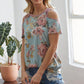 Floral Print Cold Shoulder Top - Southern Sassy Boutique