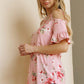 Floral Print Off Shoulder Top - Southern Sassy Boutique