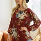 Floral Print Tunic Top - Southern Sassy Boutique