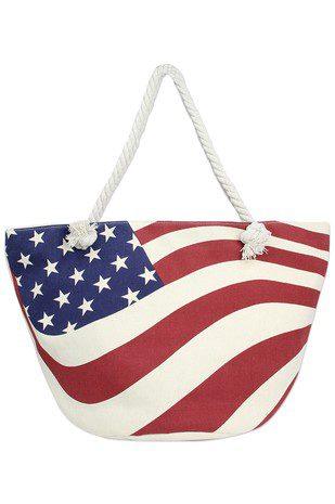 Image: American Beach Bag Navy | Southern Sassy Boutique