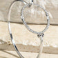 Image: Crystal Open Circle Bracelet Silver | Southern Sassy Boutique