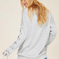 Soft Sweatshirt with Tie Sleeves - Southern Sassy Boutique