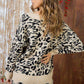 Animal Print V-Neck Sweater - Southern Sassy Boutique