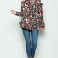 Image: Cold Shoulder Top with Tie Burgundy | Southern Sassy Boutique