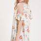 Floral Open Shoulder Top - Southern Sassy Boutique