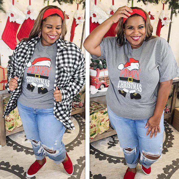 Merry Christmas Santa Tee. - Southern Sassy Boutique