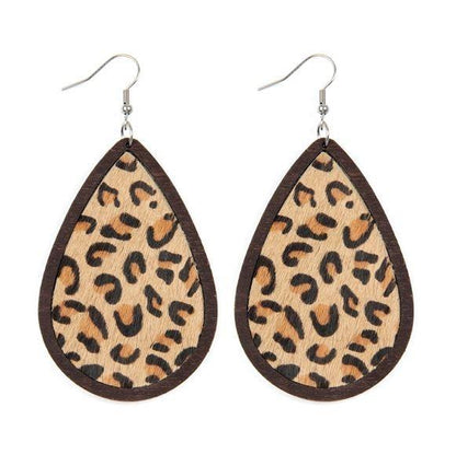 Leather Drop Earrings - Southern Sassy Boutique