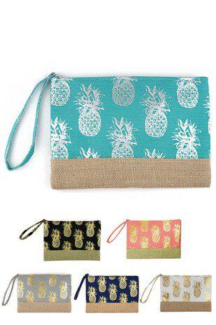 Image: Carry All Pouch bag Coral | Southern Sassy Boutique