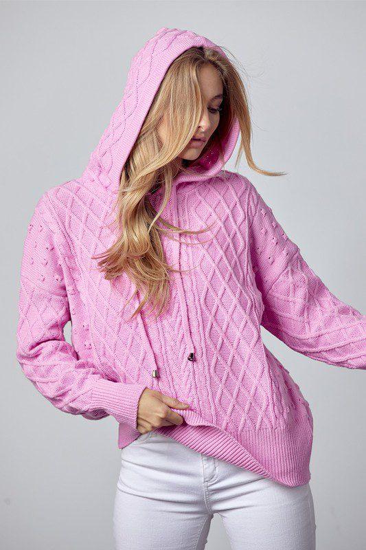 Image: Oversized Pullover Sweater Cool Pink | Southern Sassy Boutique