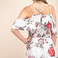 Ruffle Floral Romper - Southern Sassy Boutique