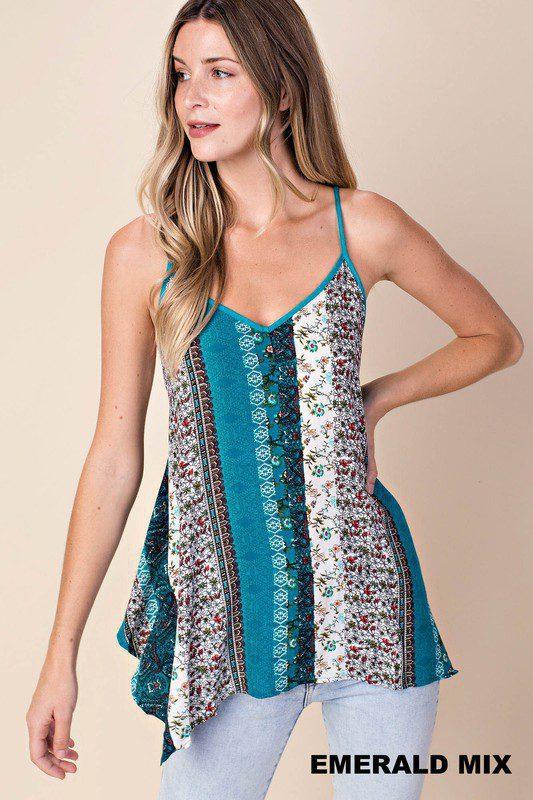 Image: Camisol Boho Top Emerald | Southern Sassy Boutique