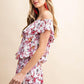 Floral Ruffle Romper - Southern Sassy Boutique