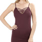 Image: Seamless Lattice Front Cami Eggplant | Southern Sassy Boutique