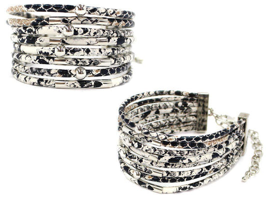 Image: Snake Skin Animal Print Bracelet Snake | Southern Sassy Boutique