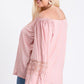 Cold Shoulder Lace Top - Southern Sassy Boutique