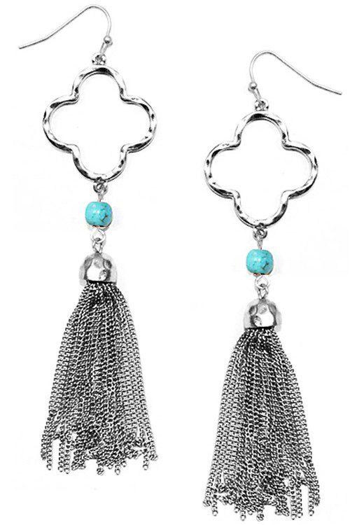 Image: Hammered Foli Clover Earrings Silver | Southern Sassy Boutique