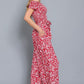 Floral Off Shoulder Jumpsuit, Bleted Tie - Southern Sassy Boutique