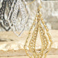 Double Diamond Shape Filigree Drop Earrings - Southern Sassy Boutique