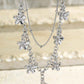 Image: Layered Flower Charm Necklance Silver | Southern Sassy Boutique