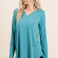 Long Sleeve Basic V-Neck Top - Southern Sassy Boutique