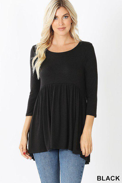 Image: Babydoll Top Black | Southern Sassy Boutique