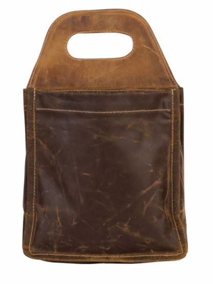 Rustic Leather Six Pack Caddy - Southern Sassy Boutique