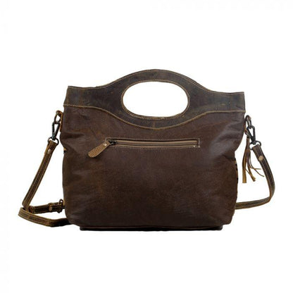 Dauntless Attitude Leather And Hairon Handbag - Southern Sassy Boutique