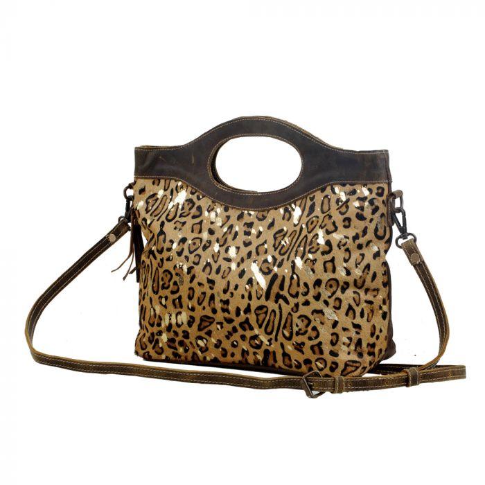 Dauntless Attitude Leather And Hairon Handbag - Southern Sassy Boutique