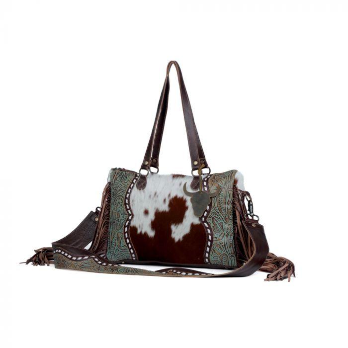 Myra Bag Dangle Wangle Leather & Hair Handbag - Southern Sassy Boutique