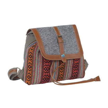 Diverse Backpack Bag With Natural Tones And Leathers - Southern Sassy Boutique