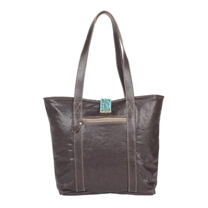 Ocean Current Leather And Hairon Handbag - Southern Sassy Boutique