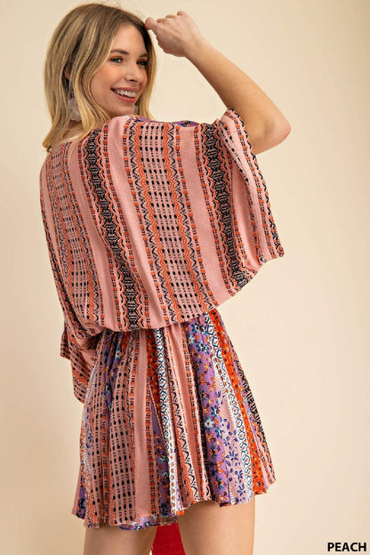 Boho Print Romper - Southern Sassy Boutique