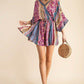 Image: Boho Print Romper Teal | Southern Sassy Boutique