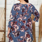 Floral Print Babydoll Dress - Southern Sassy Boutique