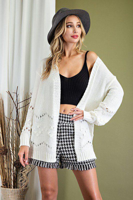 Image: Loose Fit Cardigan Oatmeal | Southern Sassy Boutique