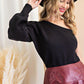 Cold Shoulder Sweater - Southern Sassy Boutique