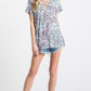 Animal Print V-Neck Criss Cross Detail - Southern Sassy Boutique