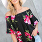 Floral Jersey Knit Top - Southern Sassy Boutique