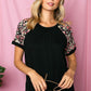 Solid  Floral Top Detail - Southern Sassy Boutique